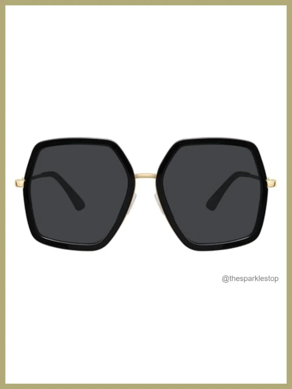 Oversized Square Sunglasses Women Retro Luxury Big UV400 Protection